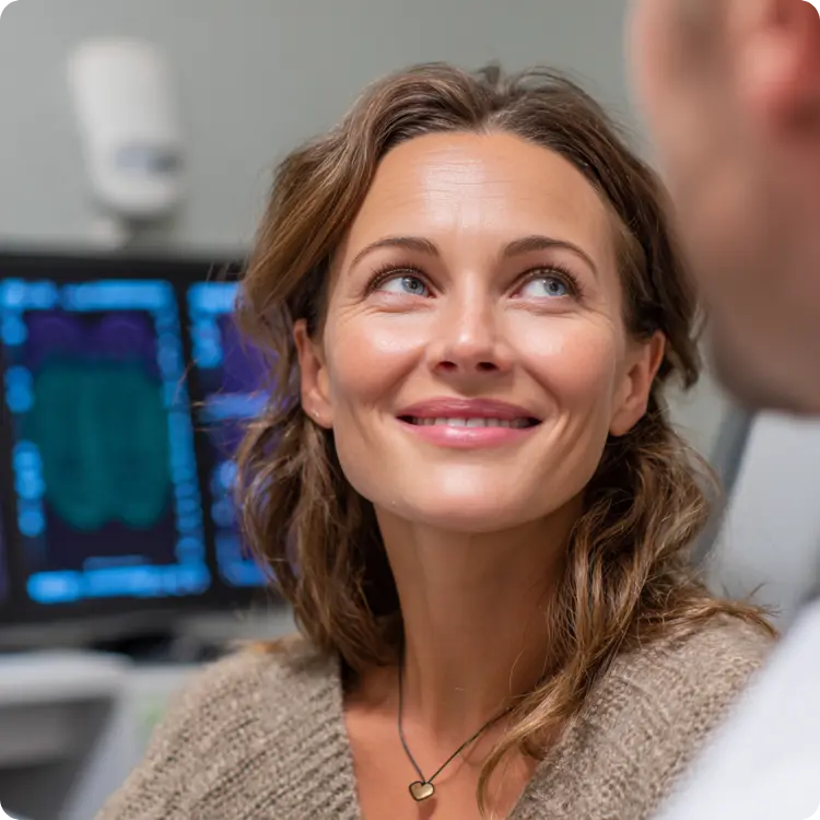 מטופל מחייך